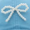 Pearl Bow Breathable Baseball Hat Girl Adult Sports Hat Outdoor Activity