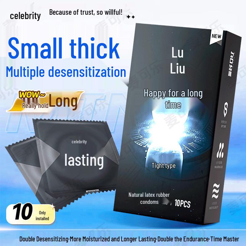 Celebrity Ultra-Thin Time-Delay Ribbed & Dotted Condoms - 10 Pack