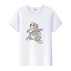 Kawaii Clothes Y2K Tshirt Plus Size Tops Unisex Cartoon Bambi Thumper Graphic T-shirt Summer Blouses White Tees