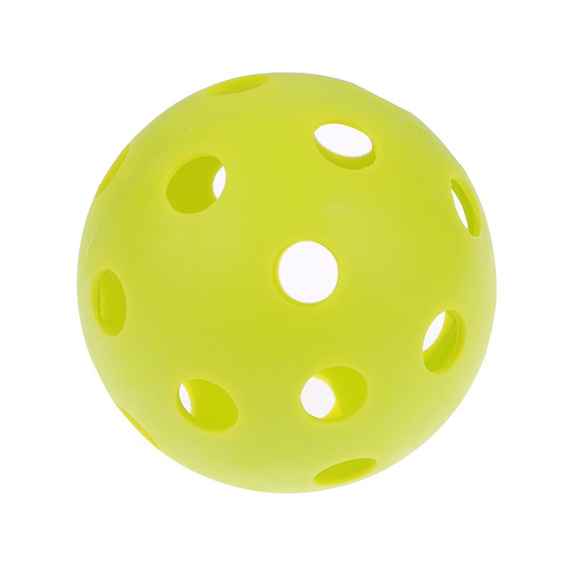 Bola de taco de floorball de 72 mm, bola de beisebol macia de plástico de pvc, bola de prática esportiva