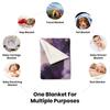Sanrio Kuromi Magic Witch Blanket Starry Sky Oil Painting Printed Flannel Throw Blanket Multi-use Nap Blanket for Dorm Home
