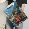 Bergen Norway Vintage Travel Poster Metal Wall Art Scandinavian fjord Landscape Home Decor