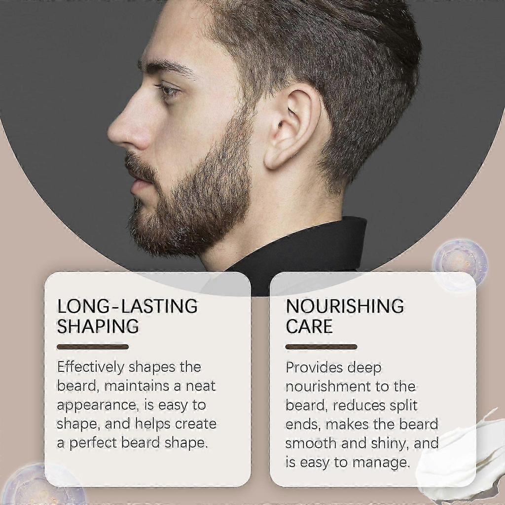 Men's Beard Care Cream Nourishing Refreshing Beard Softener, 114g
