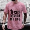 Men's Aesthetic Religious Christian T Shirt Jesus Bible Verse Print Men T-shirt Unisex Harajuku Casual Oversized T-Shirts Tops