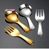 2Pcs Stainless Steel Tableware Set - Portable Cutlery with Box for Outdoor Camping Hiking Lunch Cooking Travel - Spoon Fork