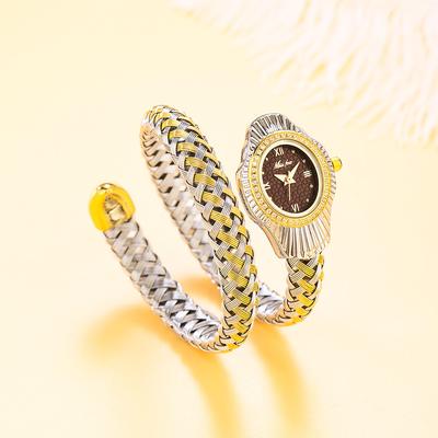 Dames Slang Horlogeband Roestvrij Staal Mode Goud Dames Horloges Klok Luxe Dames Polshorloges Waterdicht