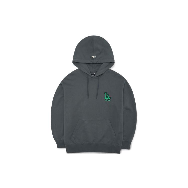 MLB Los Angeles Dodgers Sweatshirts Unisex Gray Hooded Moderate Regular 3AHDO0126-07CGS L