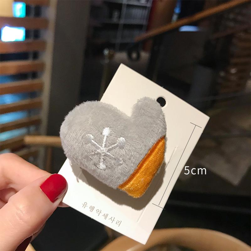 

Japanese-Inspired Cute Cartoon Plush Hair Clip & Brooch for Kids - Christmas Festival Headwear