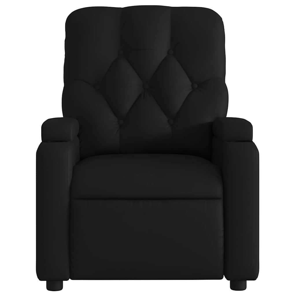 Massage Relax Chair Faux Leather Black