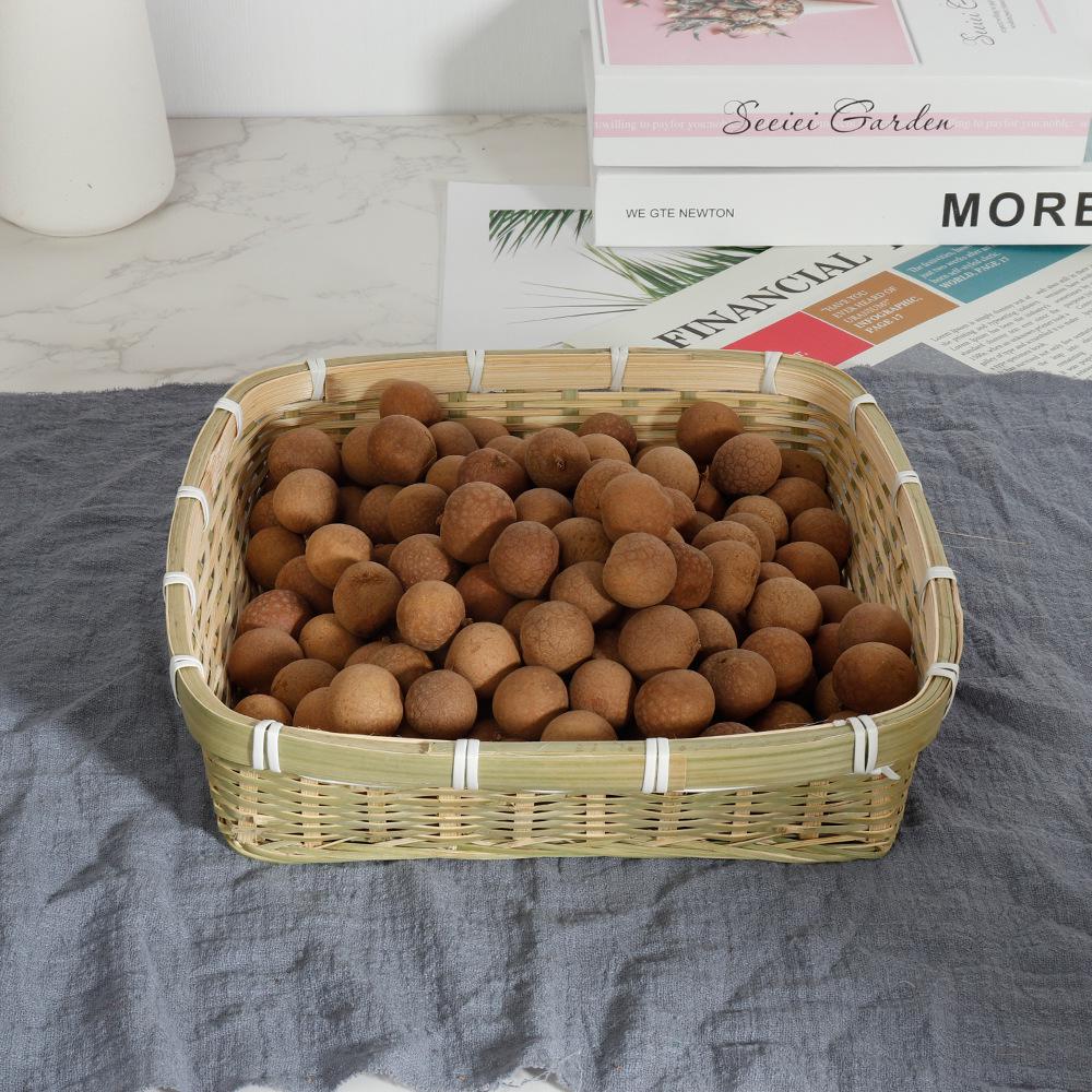 Quadratischer Bambuskorb zum Weben für Küche und Wohnzimmeraufbewahrung