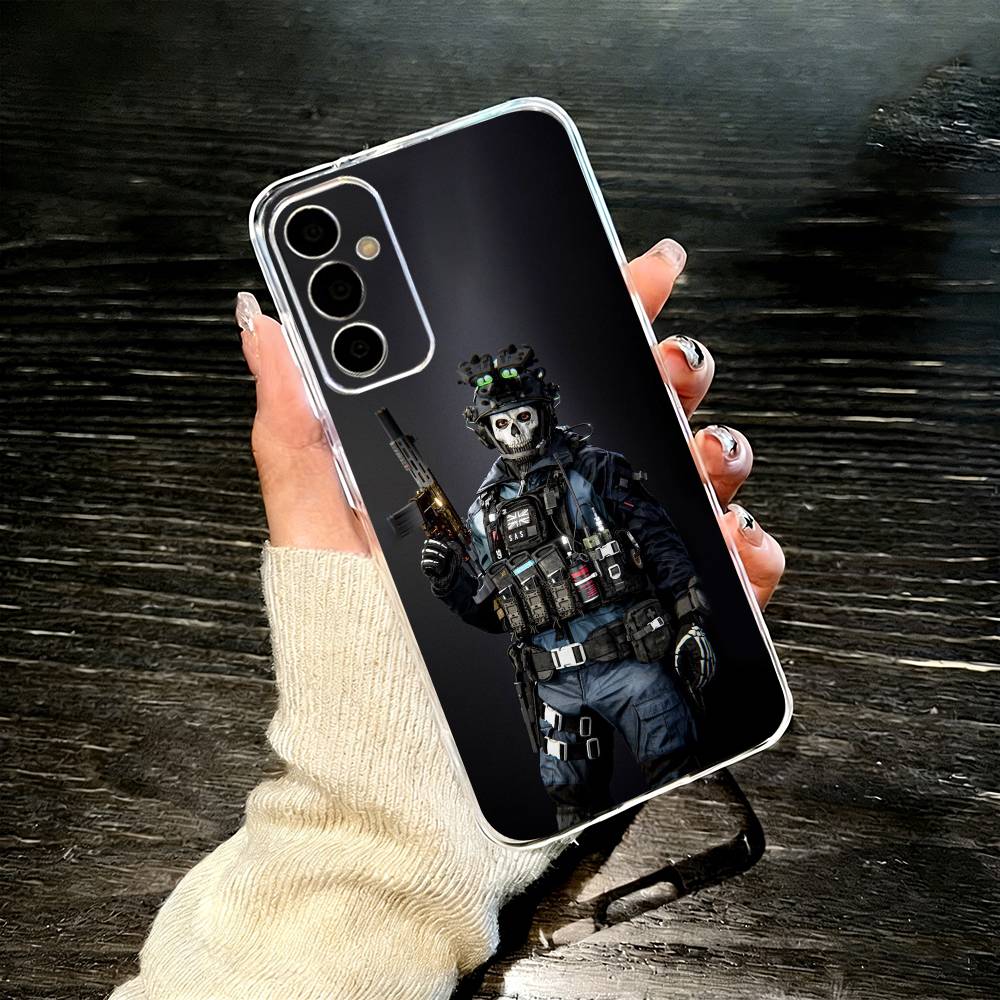 C- COD Call Of D-Duty Ghost Phone Case For SamsungA10,12,20,21S,30,31,40,50,51,52,70,71 Transparent Cover Samsung a21s