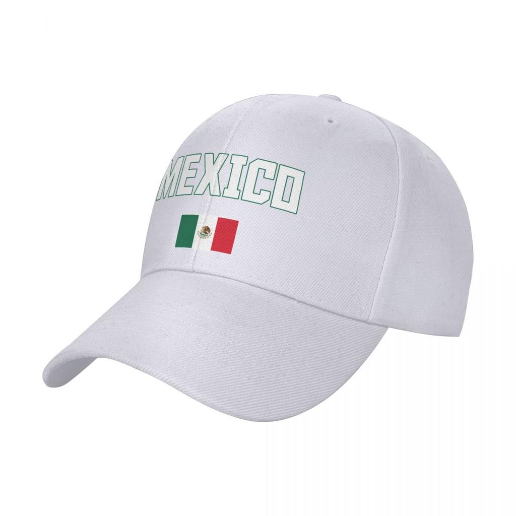 Baseballpet HET ZIT IN MIJN DNA Mexico Vlag Mexicaanse Fans Embleem Coole Fans Wilde Zonneklep Met Klep Verstelbaar Buiten Caps Unisex Dames