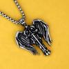 Antique Titanium Steel Viking Cross Necklace For Men Fade Resistant Pendant Jewelry