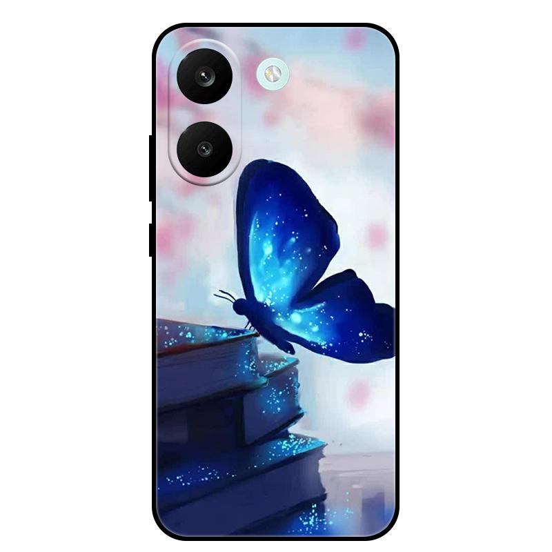 

Для Poco X8 Pro 5G Чохол М який Чорний Силіконовий Бампер Зображення Метелика Чохол для Телефона для Poco X8 Pro Чохли PocoX8 Pro X8Pro Fundas Poco X8 Pro