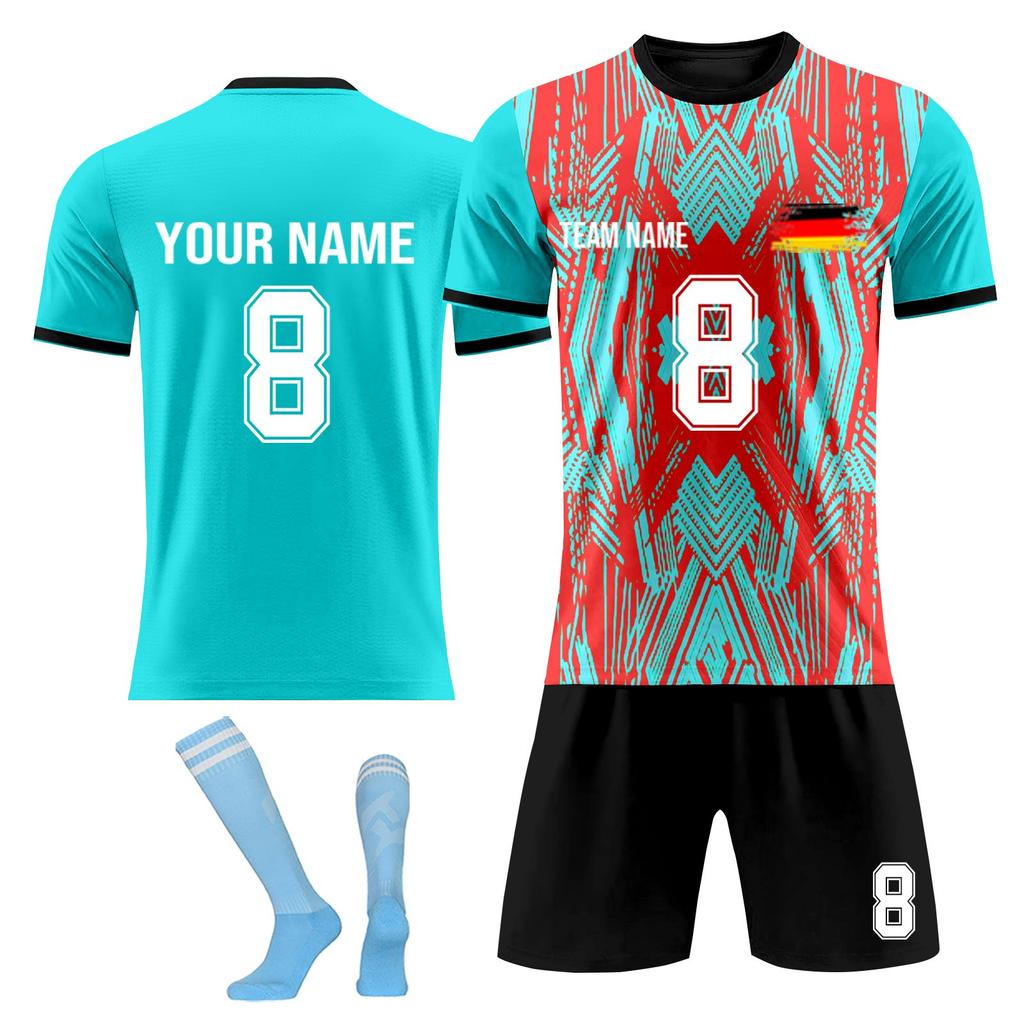 Personalised Shirts Kit Mens Girls With Name Number Custom Football Jerseys For Boys Training Suit