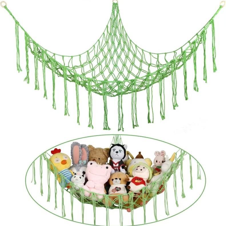 Large Plush Toy Hammock Net for Stuffed Animal Storage In Children's Bedrooms