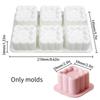 Food Grade Silicone Mousse Molds Round Square Heart-shaped Pentagram Shaped Cake Molds Reusable Baking Cake Molds Kitchen Tool
