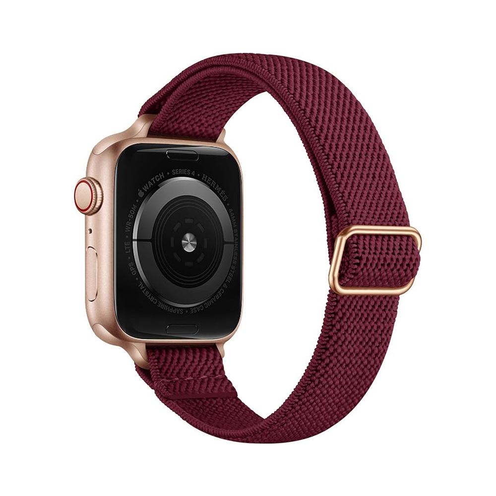 Apple Watch SE87654 Bracelet Élastique en Nylon pour Femme - Convient aux Petits Poignets, Bracelet Ultra