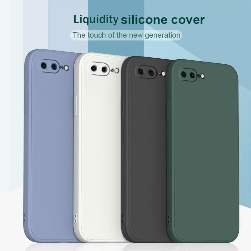 Luxury Classic Phone Cover Original Liquid Silicone Soft Case For iPhone 6 6S 8 7 Plus SE 2020
