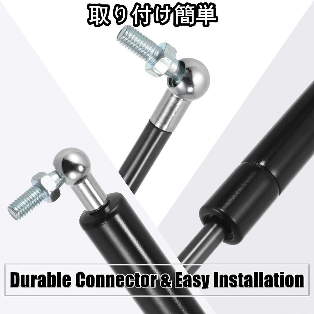 X AUTOHAUX Gas Damper, Gas Spring, Damper, Joint Gas Strut for Cars, Trailers, and Trucks, 630mm, 300N/31kg Load Capacity, 2 Pieces, Universal Fit