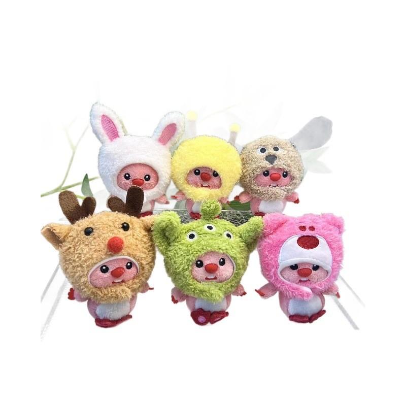 Plush Stylish Beaver Keychain Creative Animal Charm With Comfortable Short Filling Fur