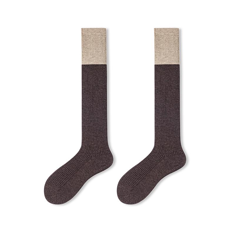 Women's Striped Wool Over-the-Knee Socks - Autumn/Winter Style, Unisex, Multiple Colors