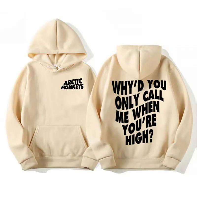 Unisex style unisexArctic Monkeys Hip-hop Singer New Hoodies Singer Graphic Printing Sweatshirts for Fans Long Sleeve Men Women Clothing Hoodies