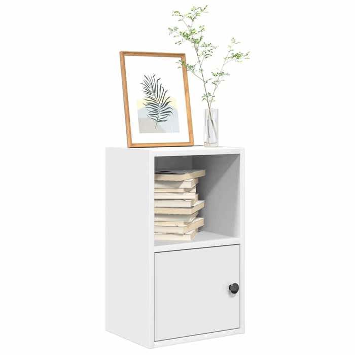 VidaXL Bibliothèque blanc 31x24x52 cm bois d'ingénierie, étagère à livres, support de rangement, support à livres, armoire 860319
