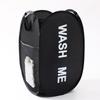Portable Mesh Pop Up Laundry Hamper Wide Opening Breathable Collapsible Space-Saving Laundry Basket Dorm Travel Bathroom Items