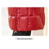 Women's cotton-padded clothes, winter medium and long over-knee glossy leave-in, thickened, slim and thin, warm cotton-padded jacket