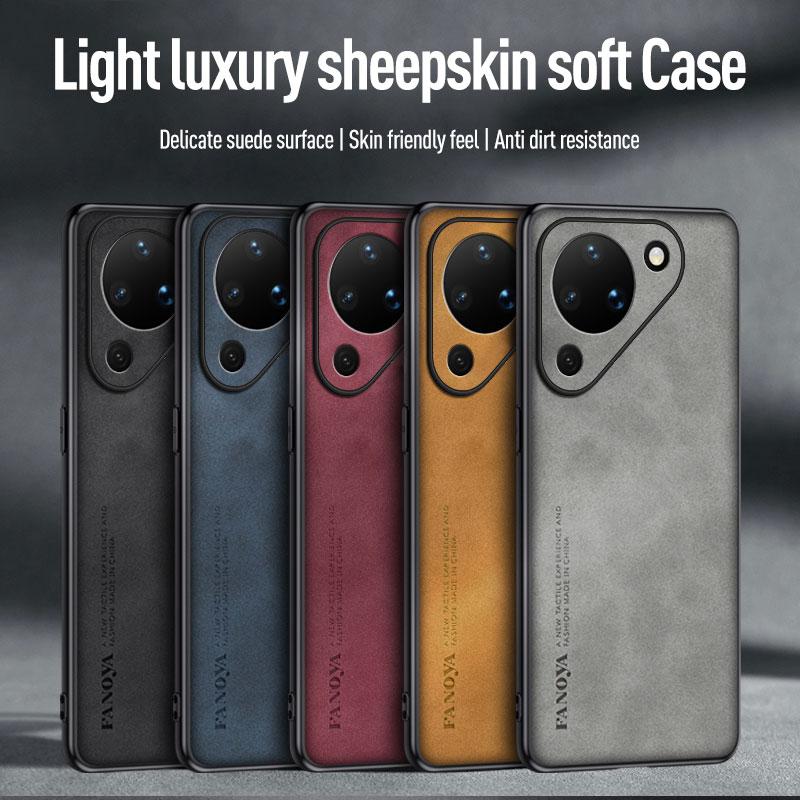 Luxury Business Man Phone Case for Huawei Pura 90 Pro Max / 90 Pro / 90 Sheepskin Leather All-inclusive Shockproof Back Cover