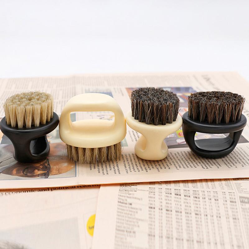 Männer Bart Ring Pinsel Design Pferd Borsten Männer Rasierpinsel Tragbare Barber Bart Pinsel Salon Gesicht Reinigung Rasierpinsel