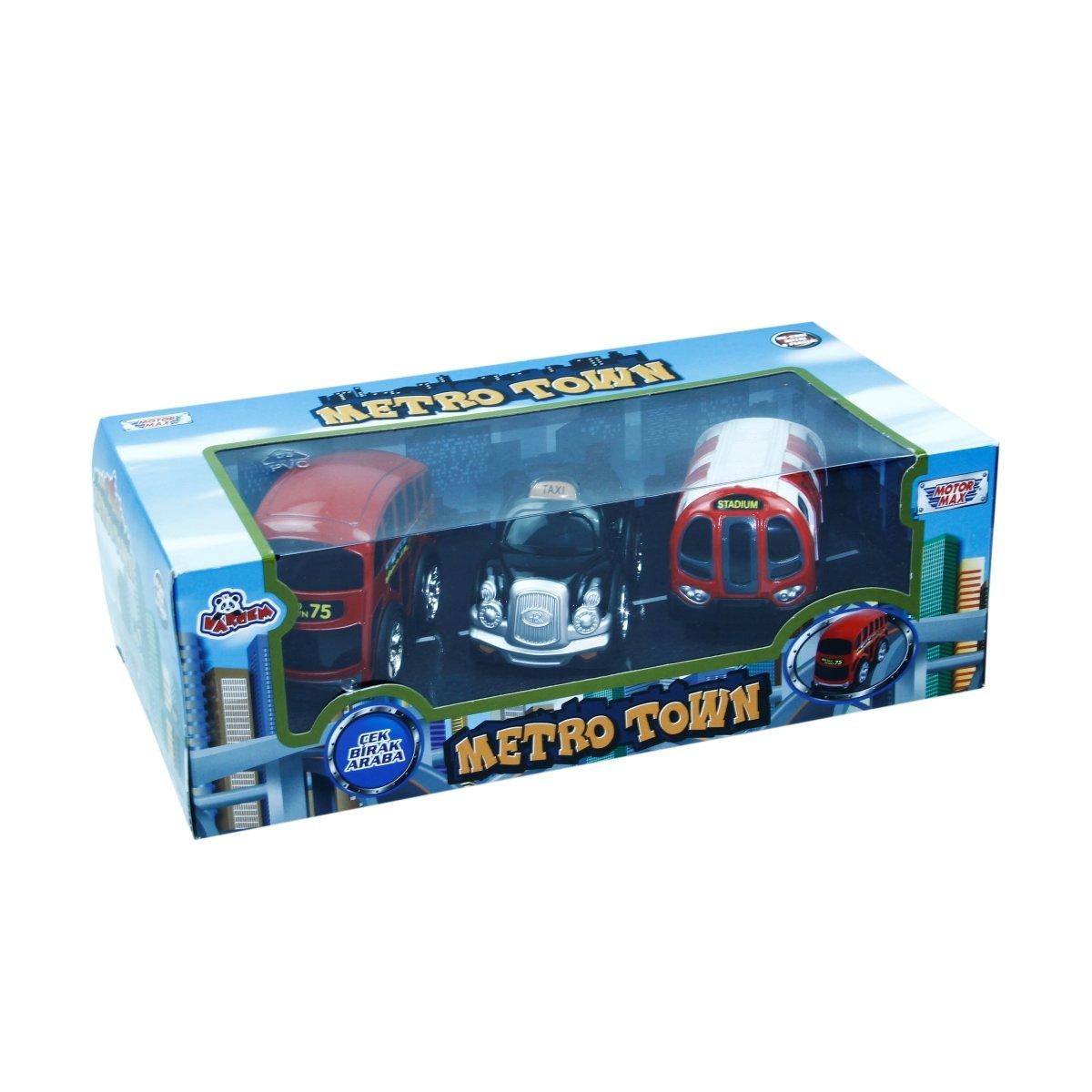 

78482 Городские транспортные средства Pull and Drop 10 см, 3 шт. -Vardem