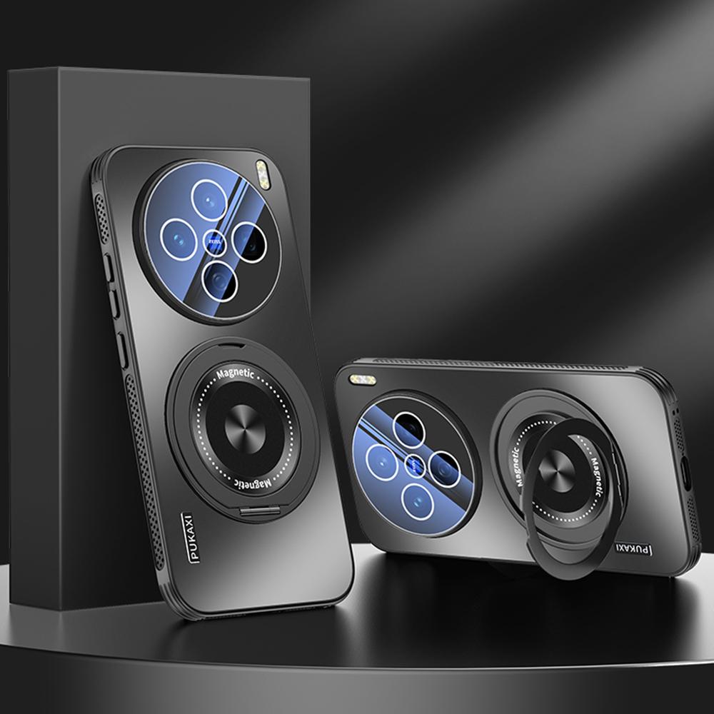 

For vivo X200 5G Case Compatible with MagSafe Kickstand TPU PC Heat Dissipation Phone Cover Blue