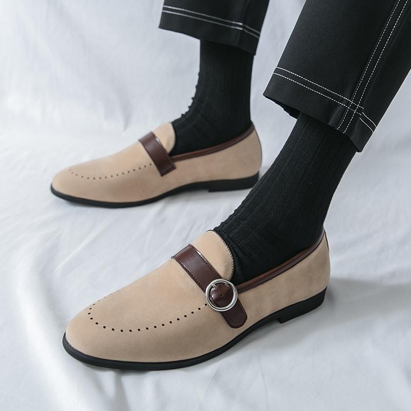Fashion Flat Bottomed Men's Loafers Fashion British Style Design Party Leisure Business Outdoor Street Walking Comfortable Shoes New