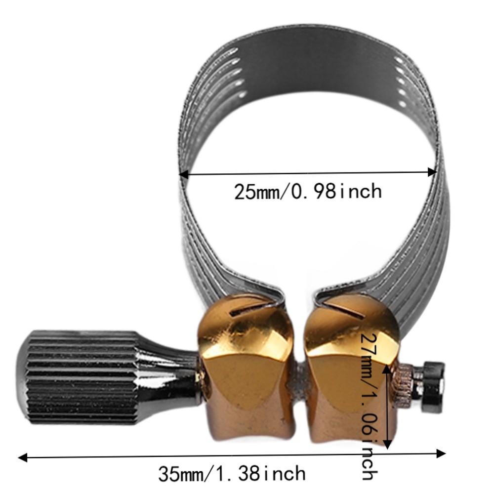 Stainless Steel Saxophone Ligature Silver+Golden Mouthpiece Ligature For Alto Saxophone