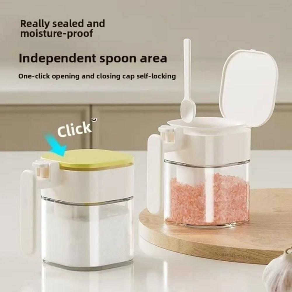 Moisture Proof Seasoning Jar Dustproof Salt Container Practical Sealed Spice Jar Home Kitchen