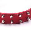 Hundehalsband im Punk-Stil mit Spikes, verstellbares Hundehalsband aus PU-Leder mit Nieten und Spikes, Nieten-Haustierhalsband