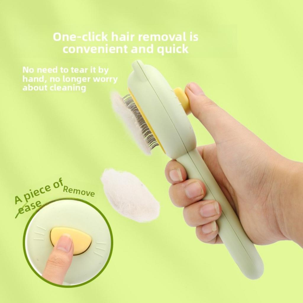 1 Cat Bath and Massage Brush - Self-cleaning Pet Grooming Comb, Soft PP Material, Gentle for Cats, Very Suitable for Bathing and Hair Removal