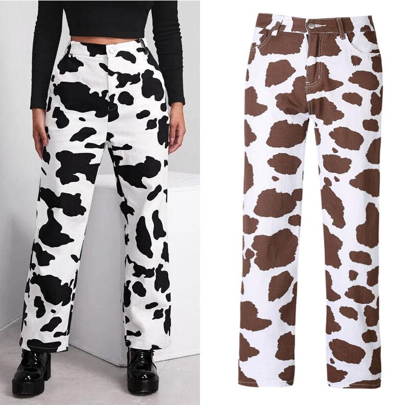 Buy Female Jeans Casual Wild Cow Skin 