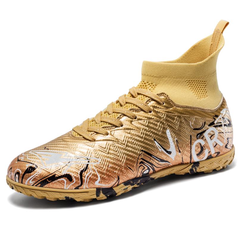 Men'S Soccer Field Boots Tf/Fg Teenager Football Boots Non-Slip Grass Training Sneakers High Quality Soccer Cleats Footwear