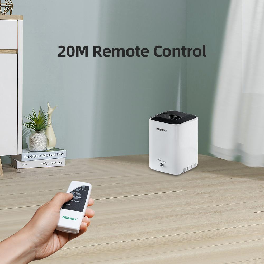 Tragbarer Mini-Sauerstoffkonzentrator, 1–7 l, einstellbare große Kapazität mit Zerstäubungs-Upgrade