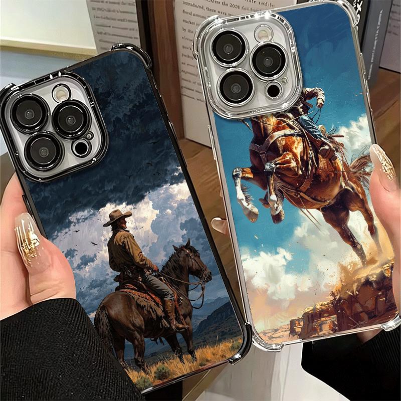 Rodeo Cowboy Horse Soft Phone Case For Xiaomi Poco X7 X8 Pro Max X6 X5 X3 F8 Ultra F7 M8 M7 M5S Redmi 15C 15A 15 14C 13C 12C 13