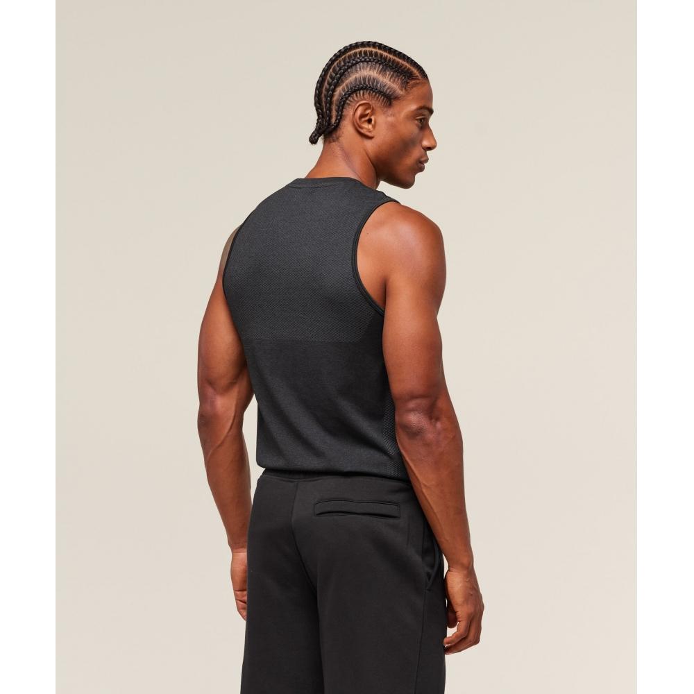 Gymshark Vital Seamless Tank Black Silhouette Grey A2b4y Bbmw