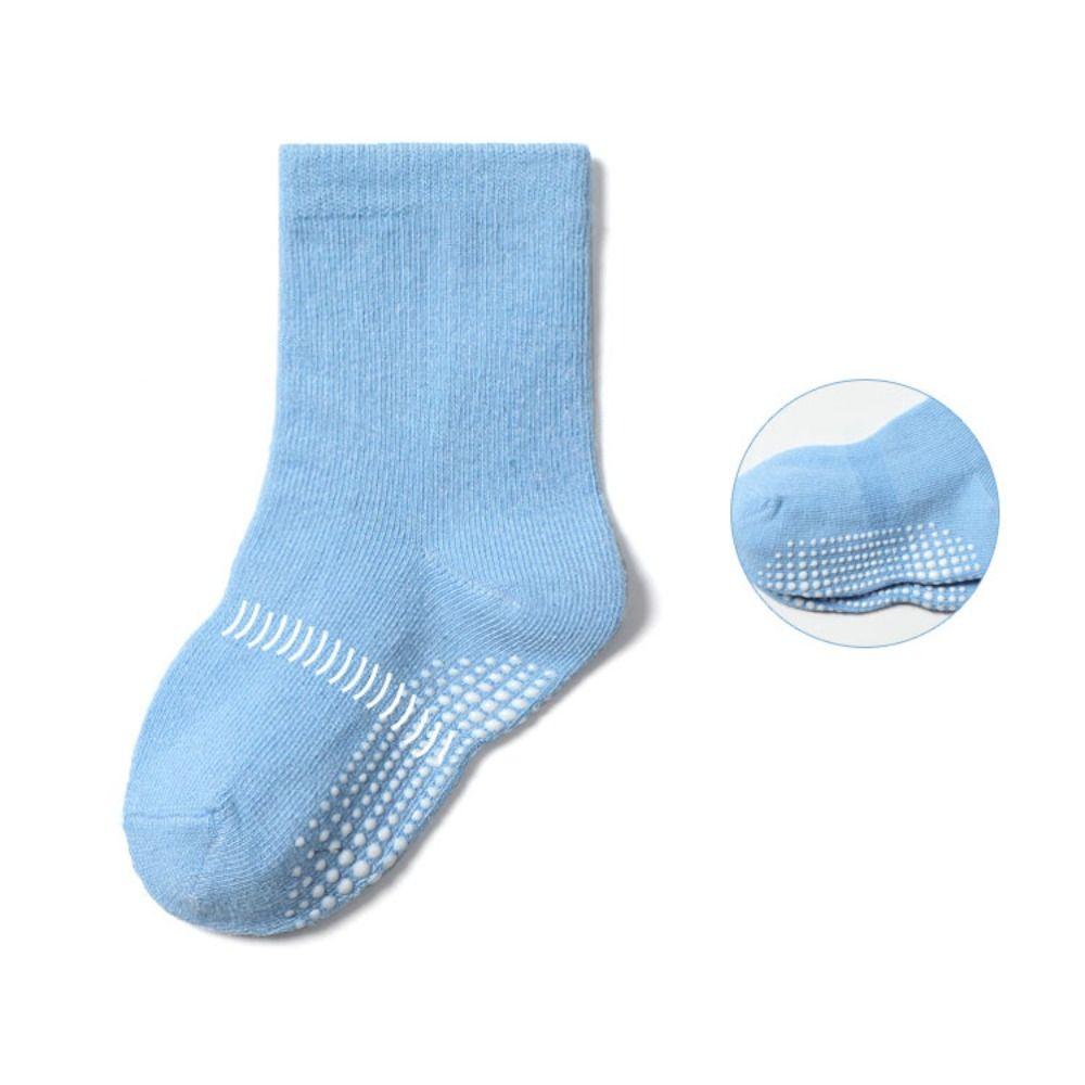 6Pairs Solid Color Toddle Short Tube Socks Dispensing Infant Socks Baby Cotton Socks  Newborn