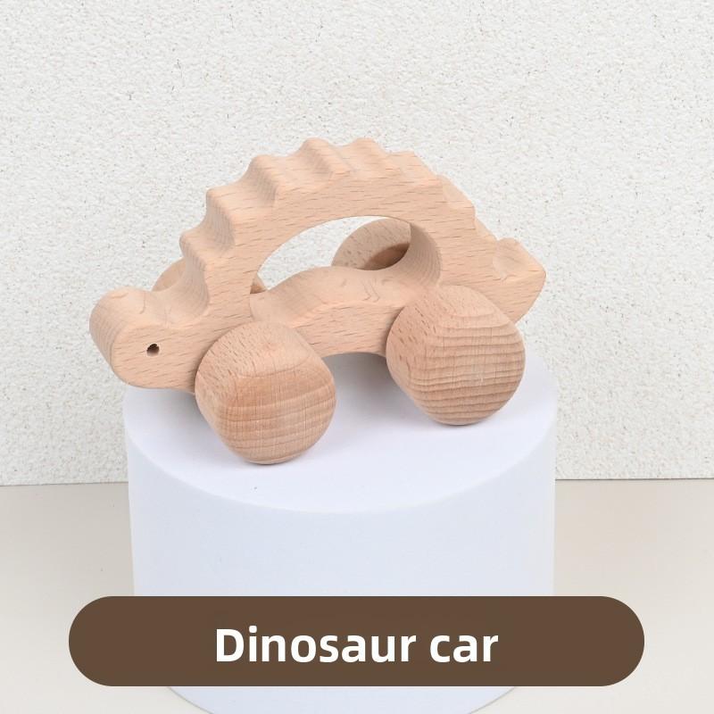 Elephant Wooden Whale Rabbit Dinosaur Animal Shape Bus Children Toys Car