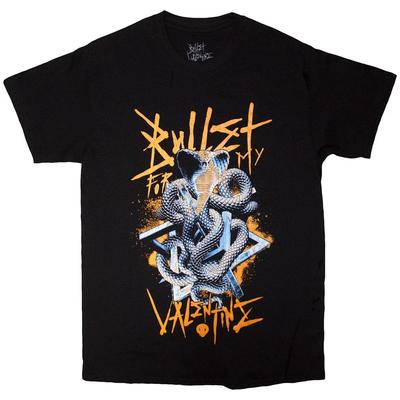 Bullet For My Valentine T-Shirt: Eingewickelte Kobra (Schwarz) OFFIZIELL Neu