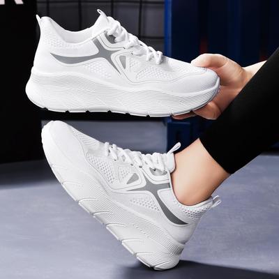 Versatile Flyknit Mesh Women's Sports Shoes - Lightweight, Casual, and Comfortable