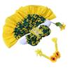 Sunflower Goose Outfit Unique Fade Proof Machine Washable Goose Statue Costume with Wig for Decoration