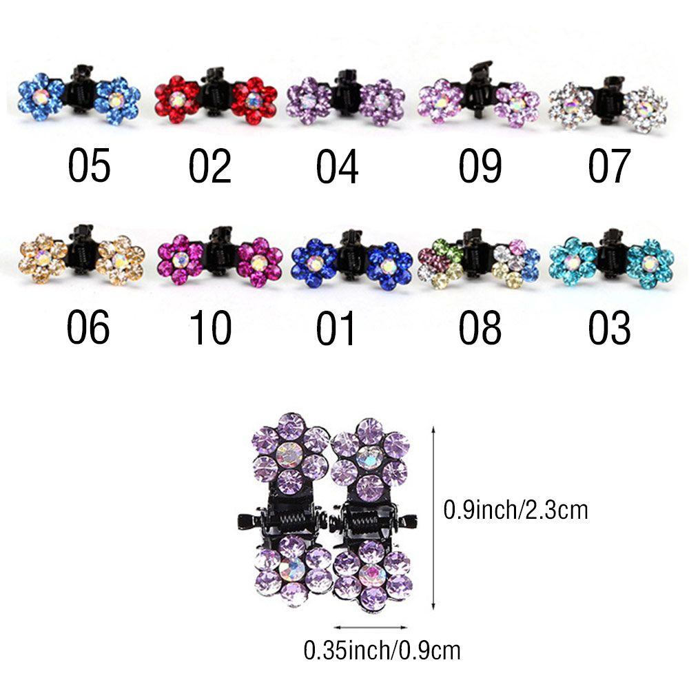 Mode Paillettes Fleur Pinces Antidérapantes Filles Strass Pinces à Cheveux Mini Pinces à Cheveux Pinces en Métal
